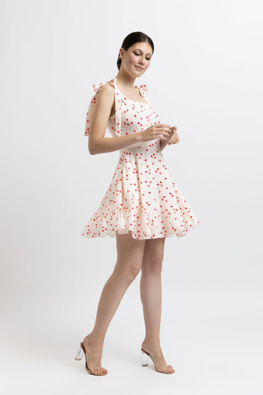 Rochie Scurta din Bumbac Satinat - Sissel