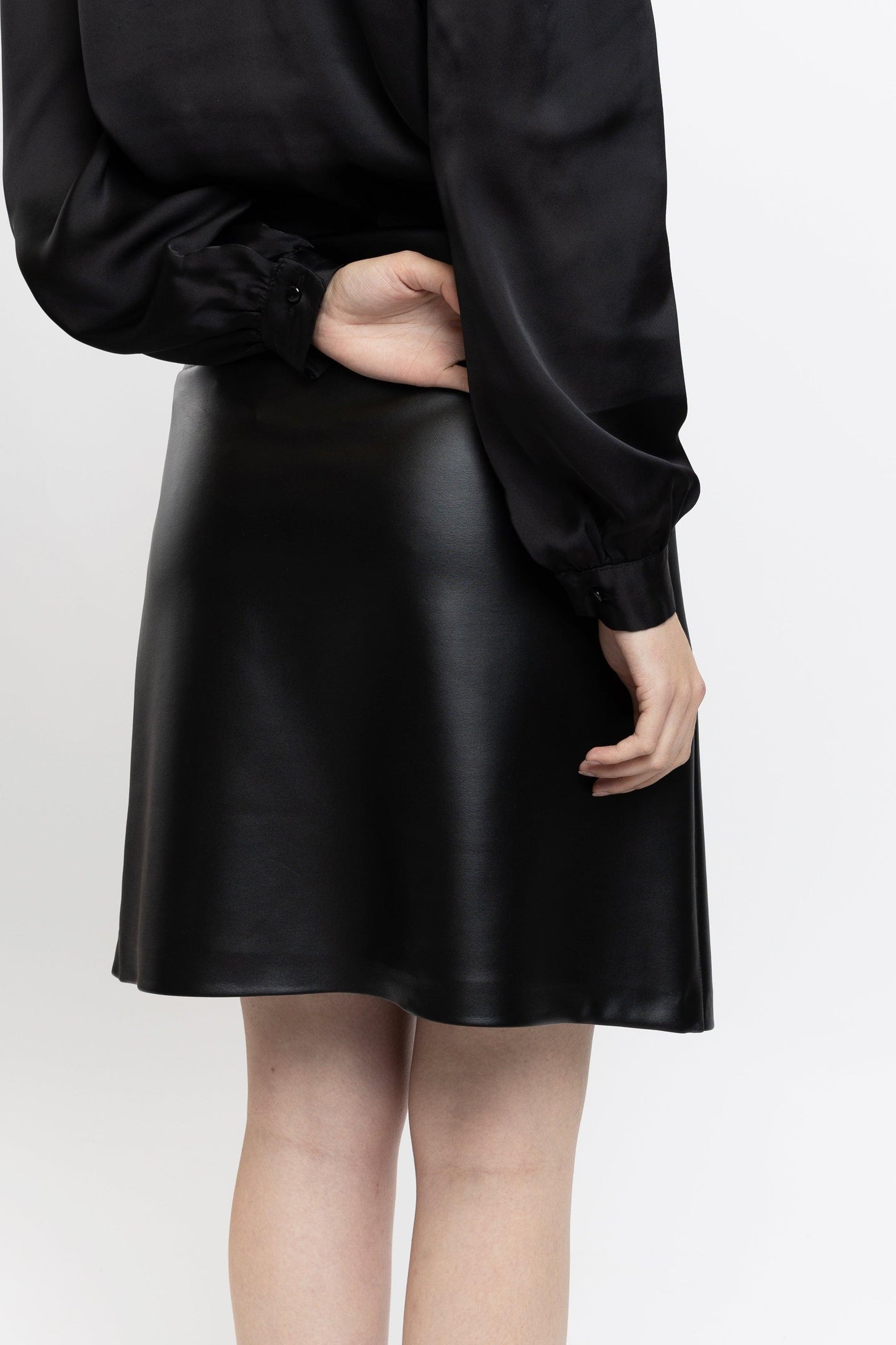 Fustă din Imitație de Piele - Sissel
