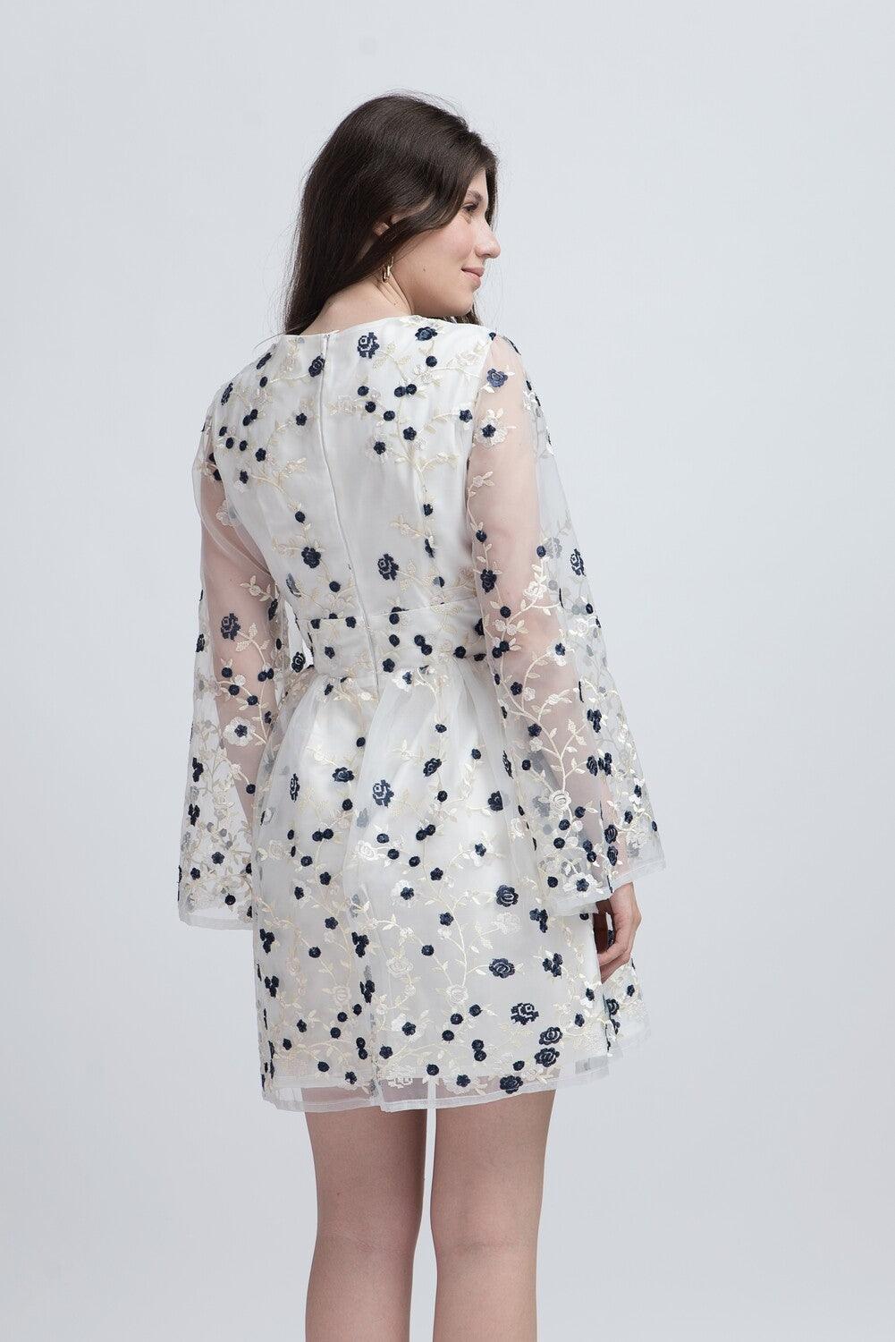 Rochie Florală din Organza - Sissel