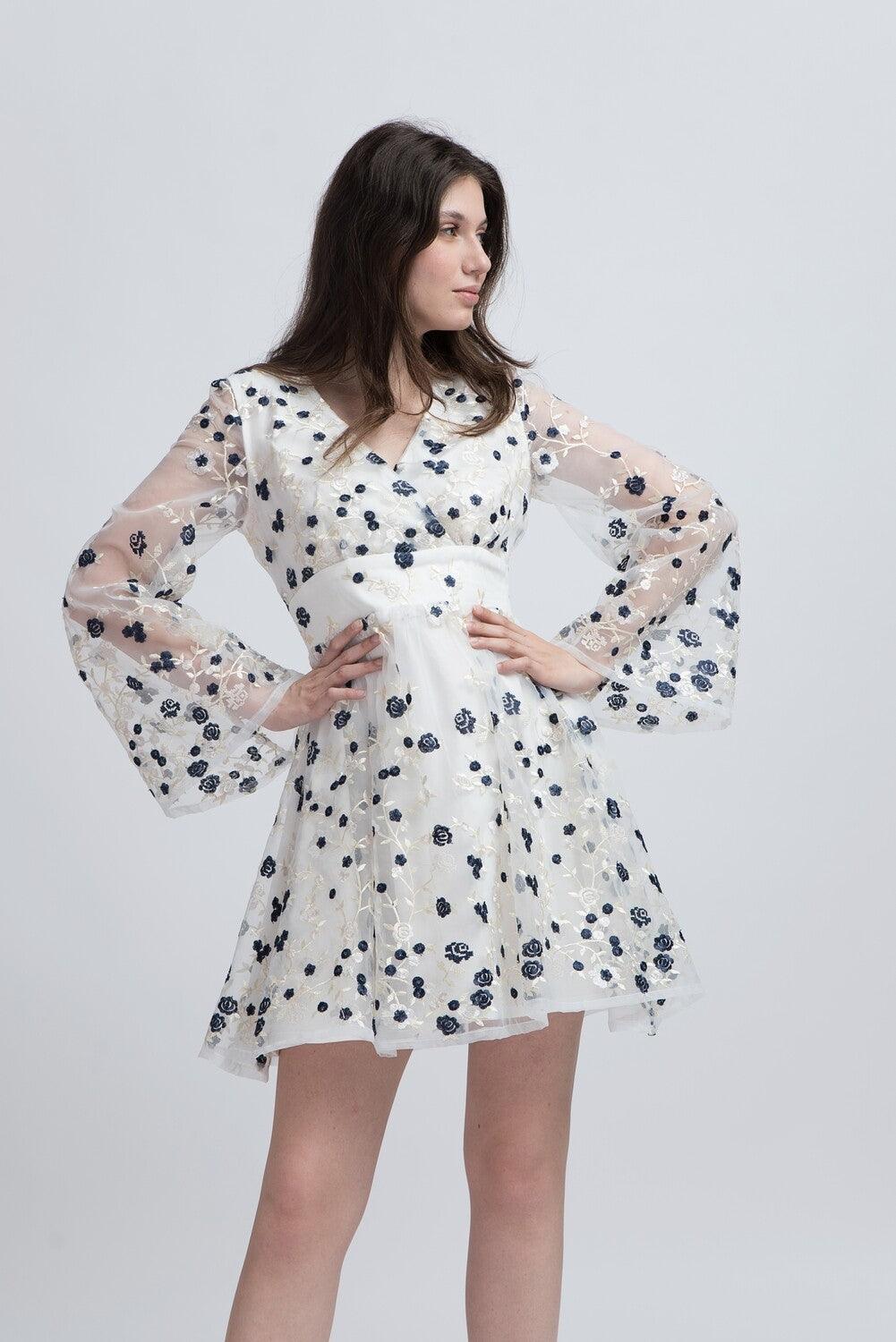Rochie Florală din Organza - Sissel