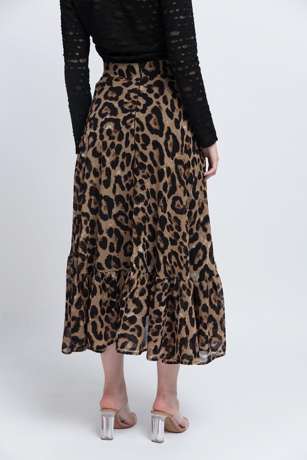 Fusta Asimetrică Animal Print - Sissel