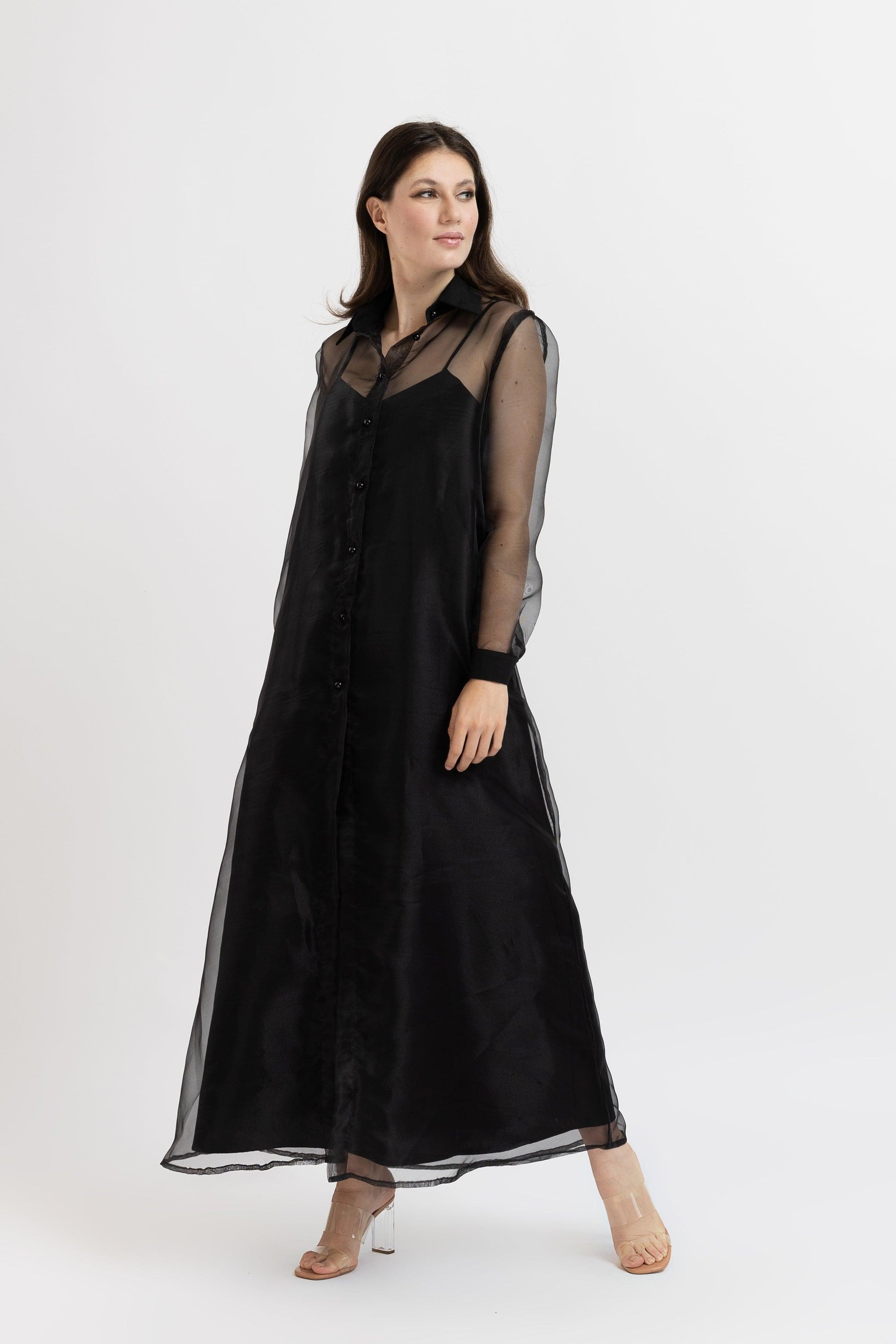 Set Jacheta din Organza + Rochie din Bumbac - Sissel