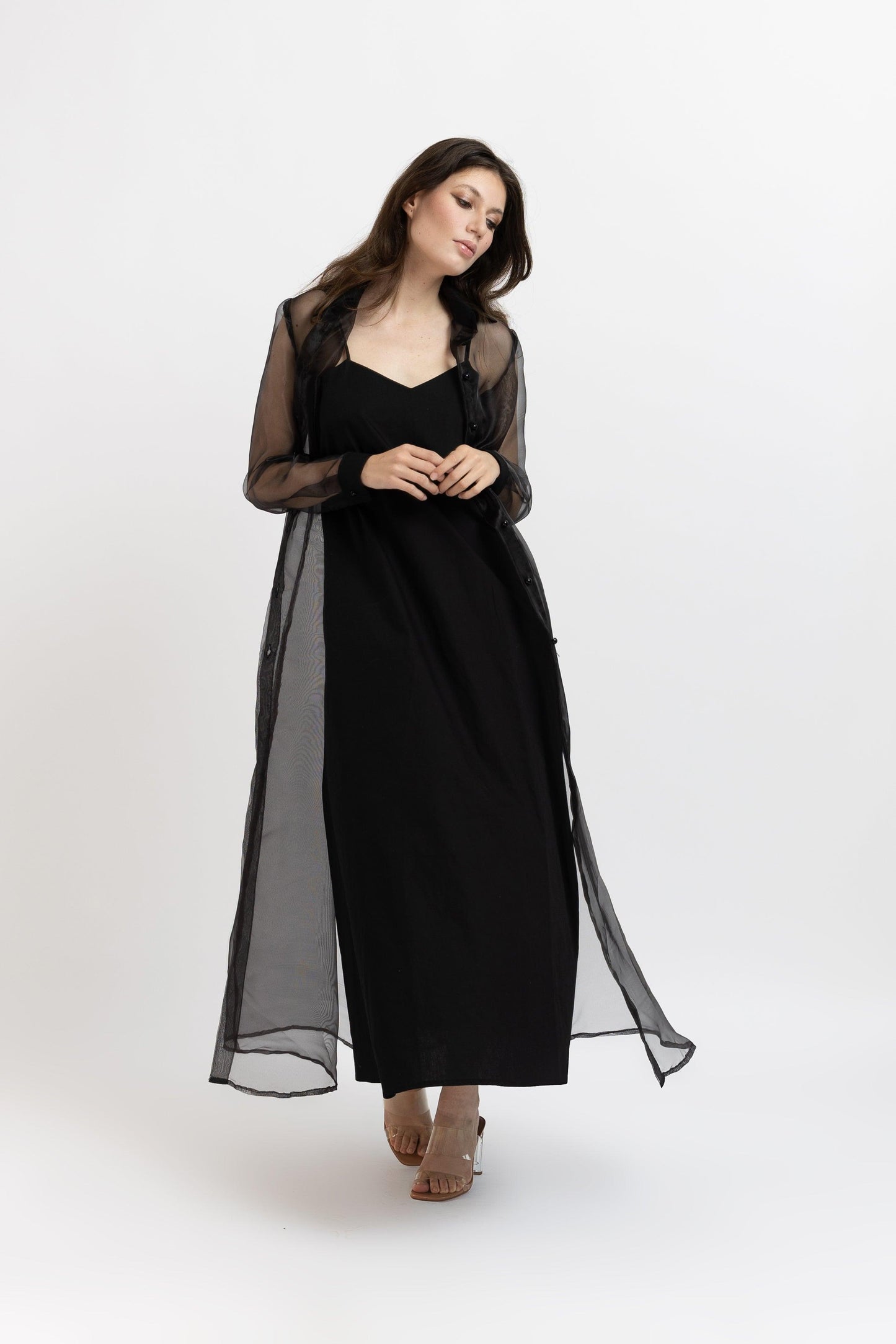 Set Jacheta din Organza + Rochie din Bumbac - Sissel