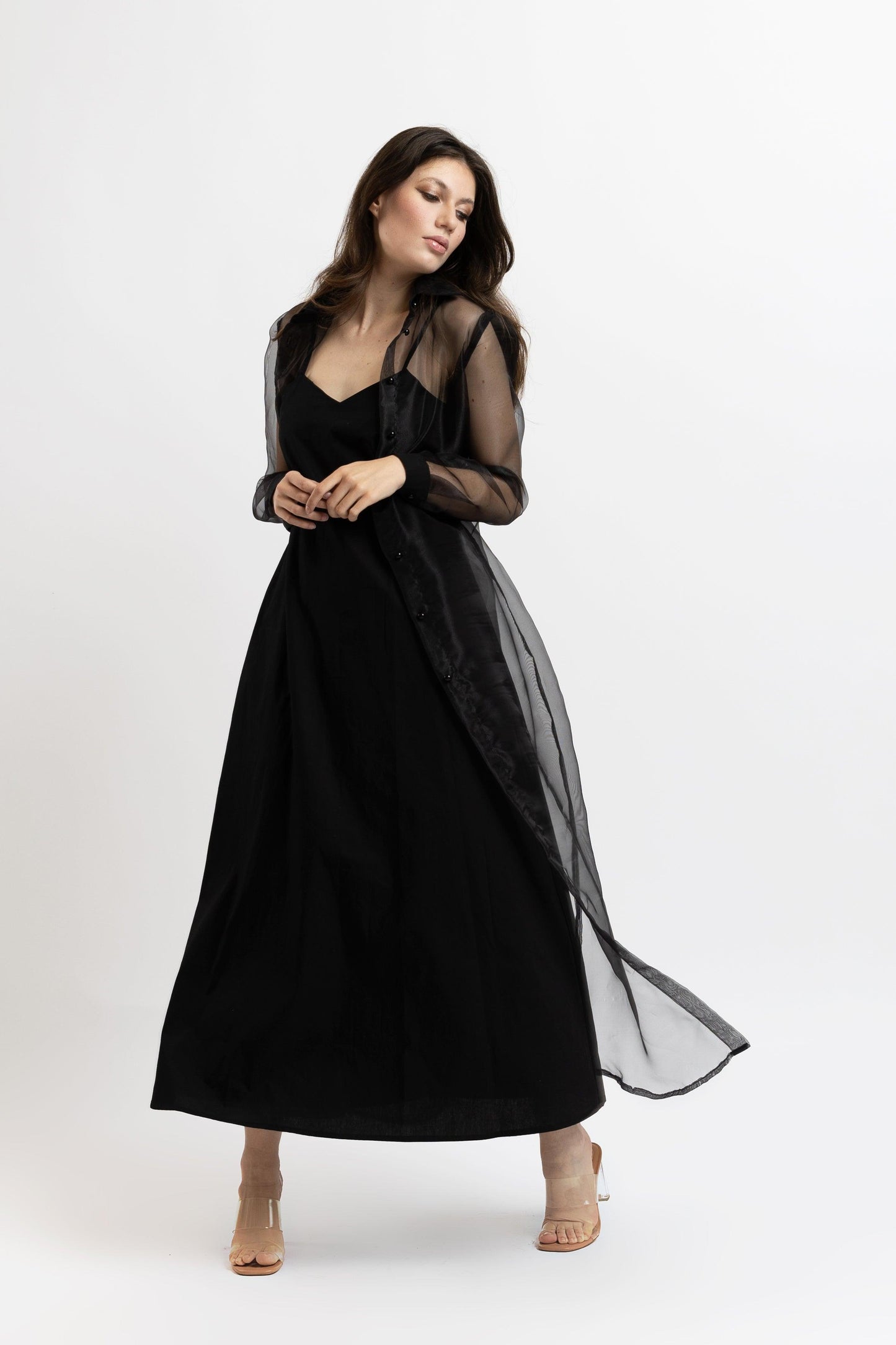 Set Jacheta din Organza + Rochie din Bumbac - Sissel