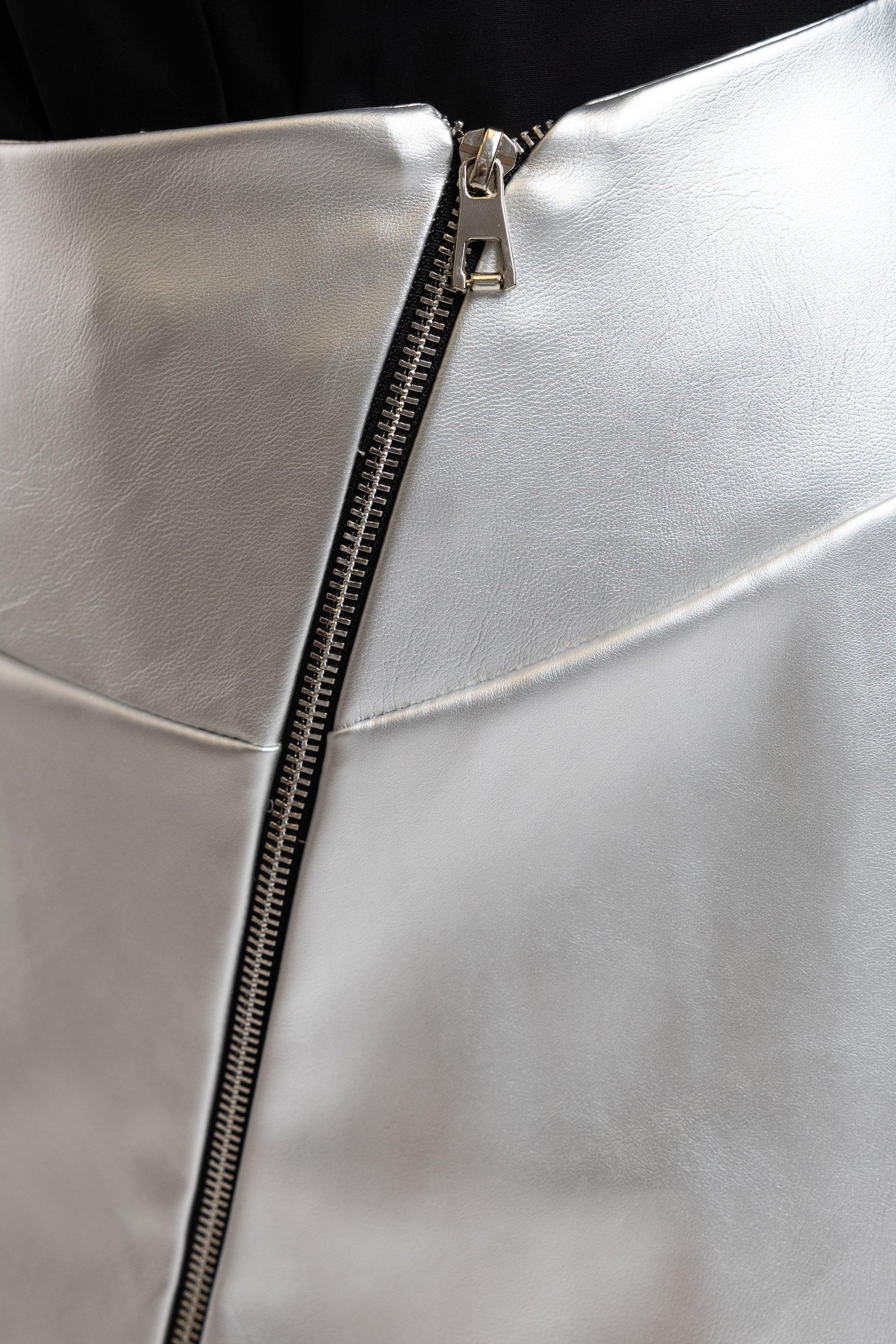 Fustă din Imitație de Piele - Sissel