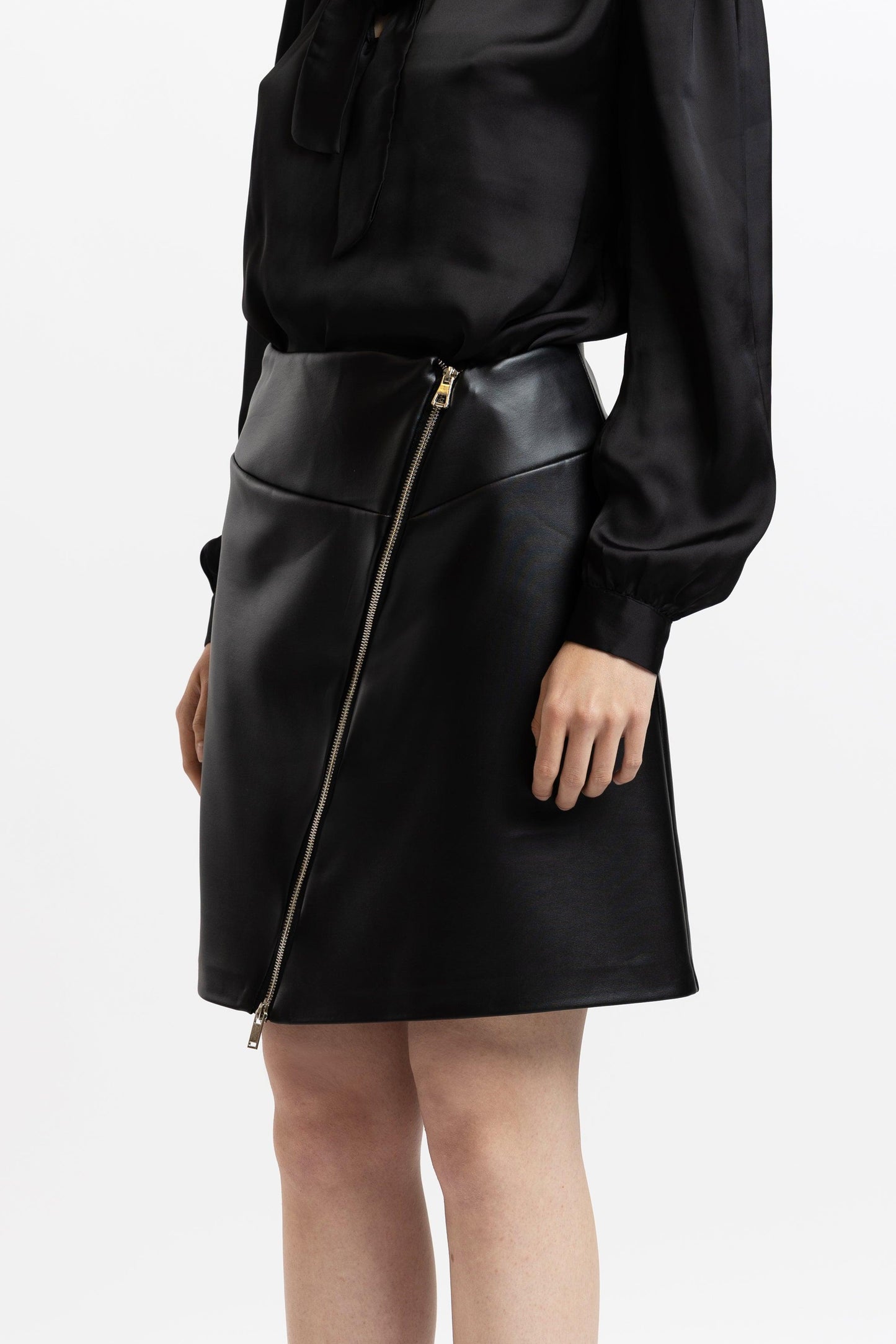 Fustă din Imitație de Piele - Sissel