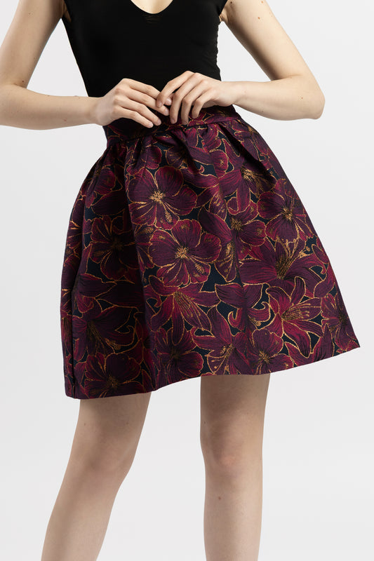 Fustă din Jacquard Floral