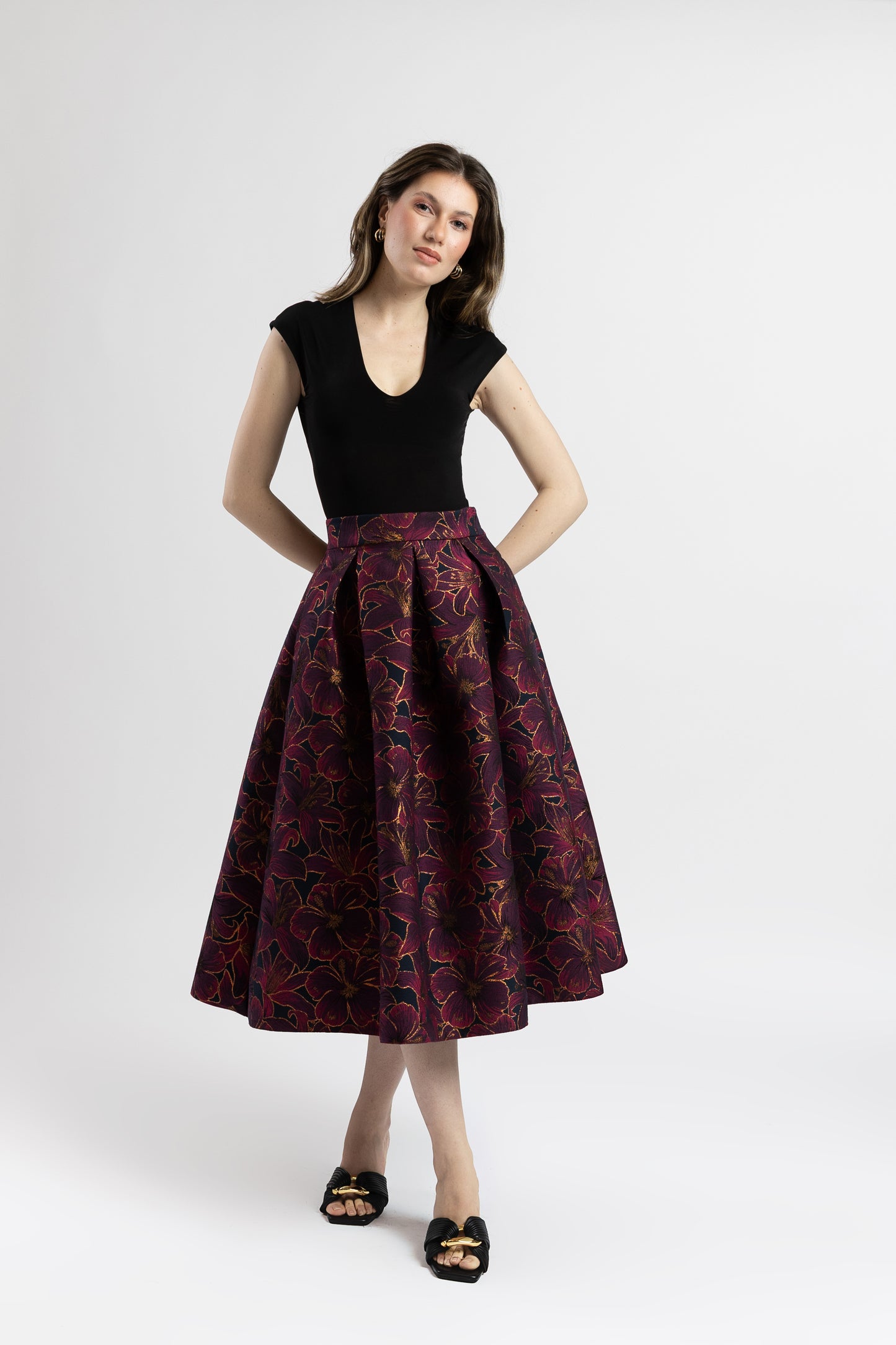 Fustă Roz din Tafta