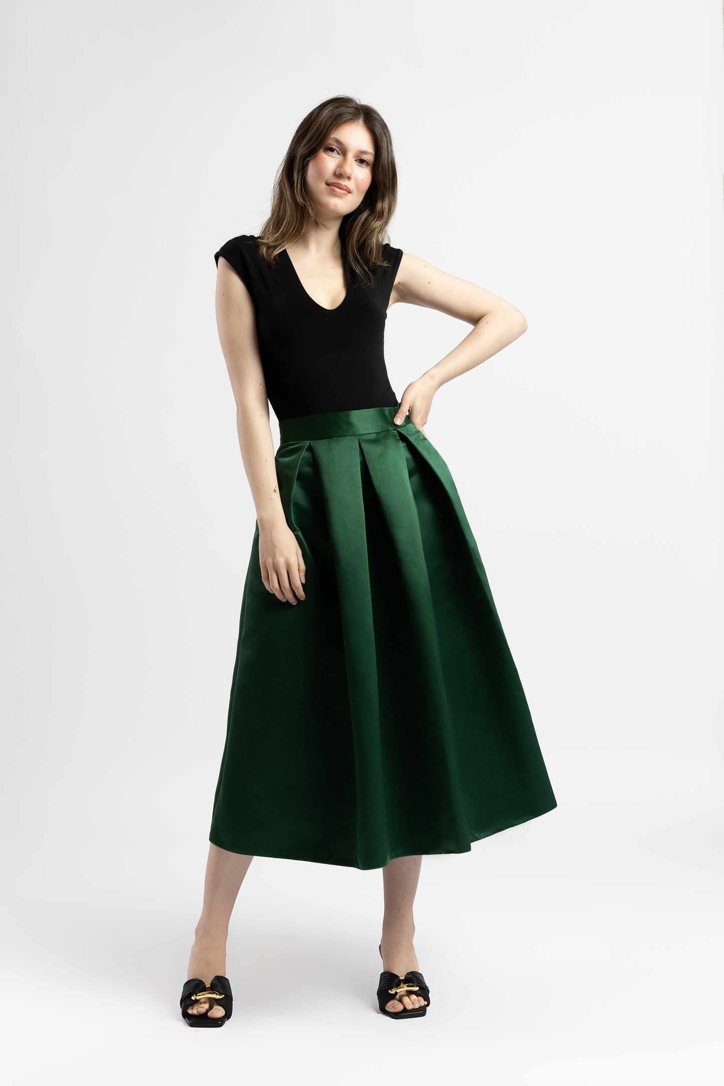 Fustă Roz din Tafta