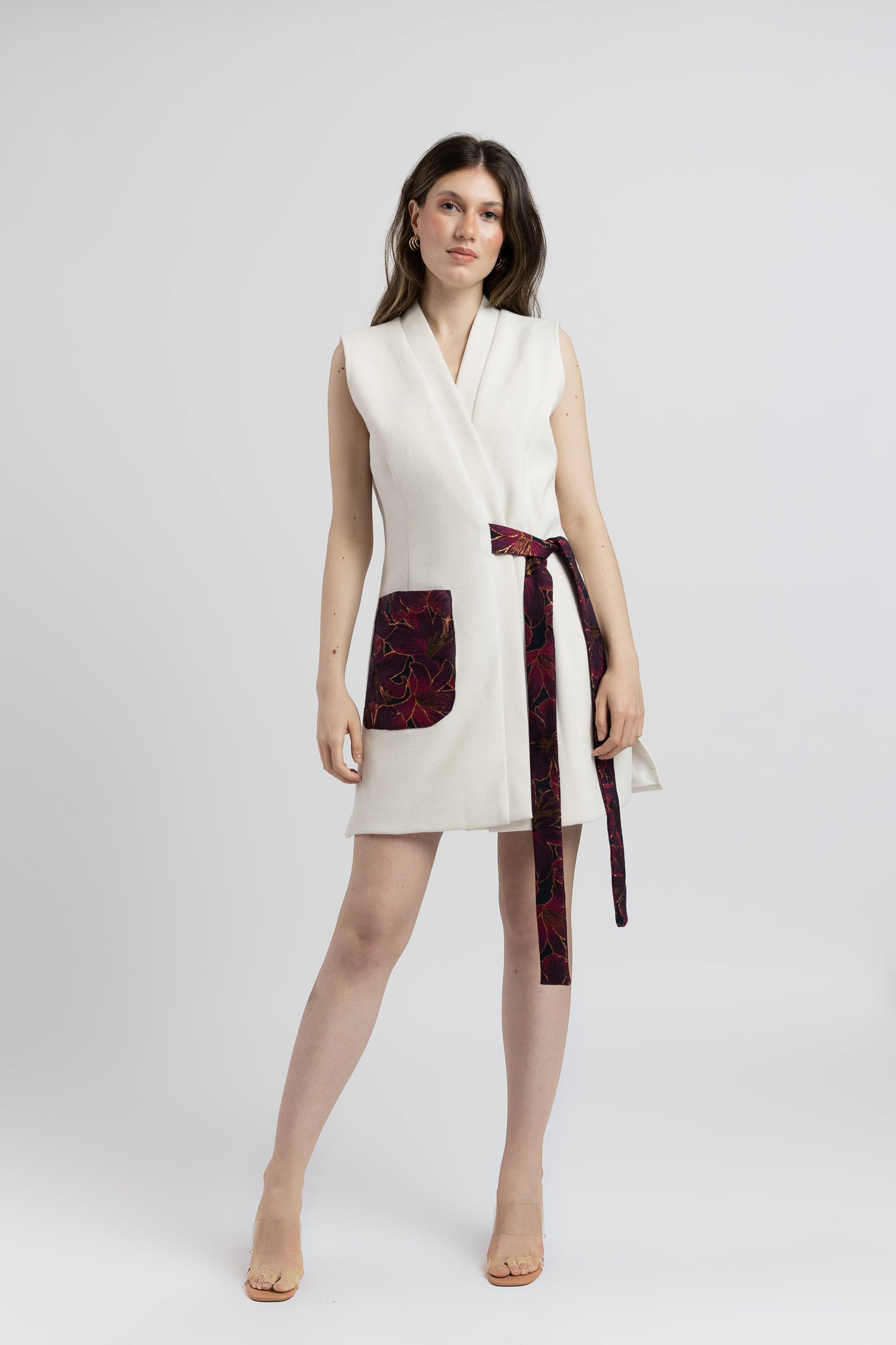 Vestă Cu Detalii Florale