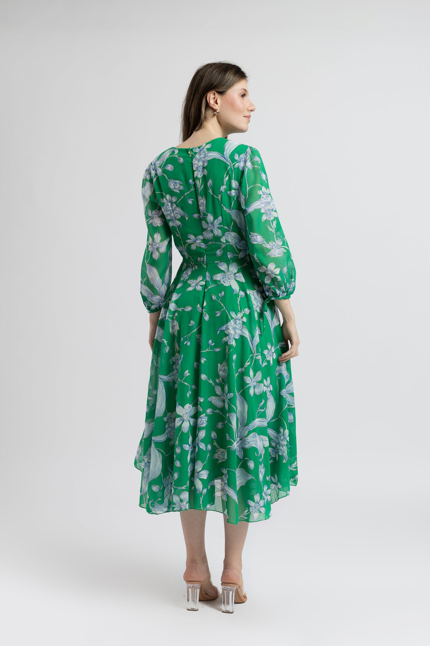 Rochie Petrecută cu Imprimeu Floral