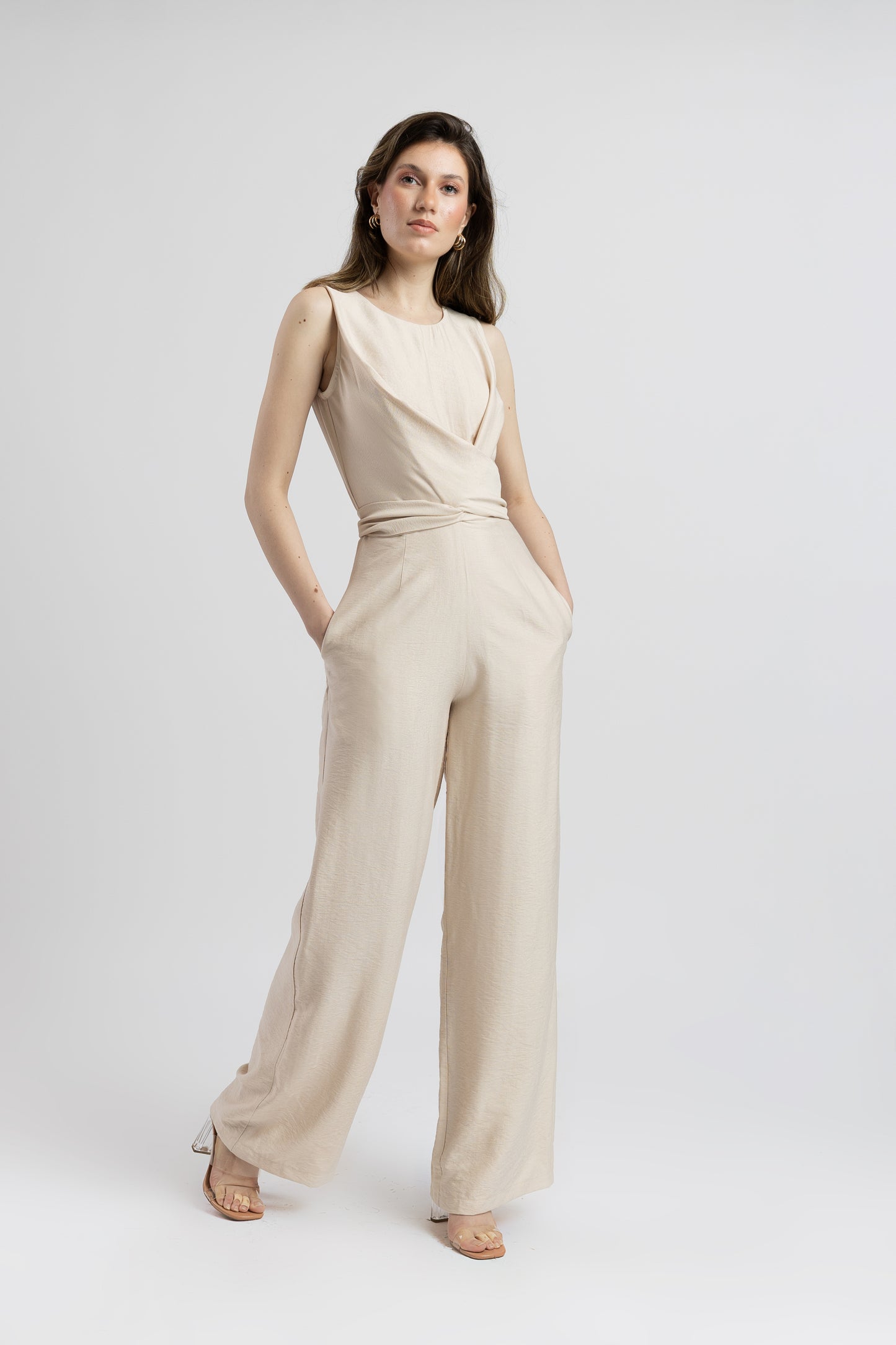 Salopetă Din Vâscoză Effortless Grace