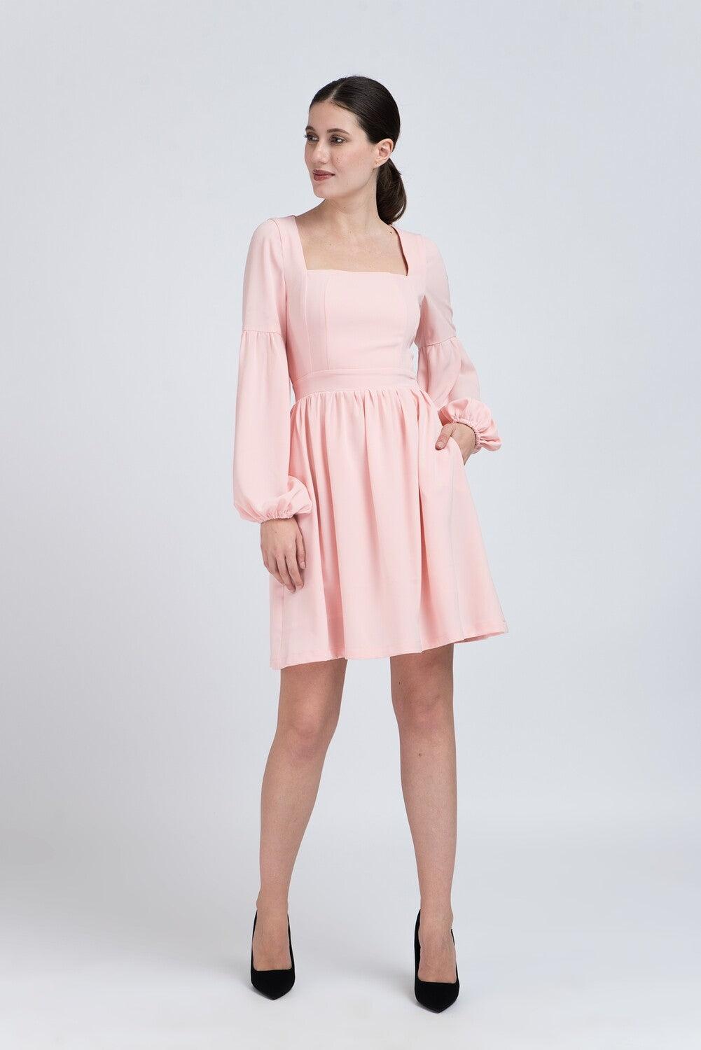 Rochie din Vâscoză cu Mâneci Bufante - Sissel