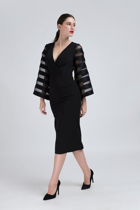Rochie cu Mâneci Supradimensionate - Sissel