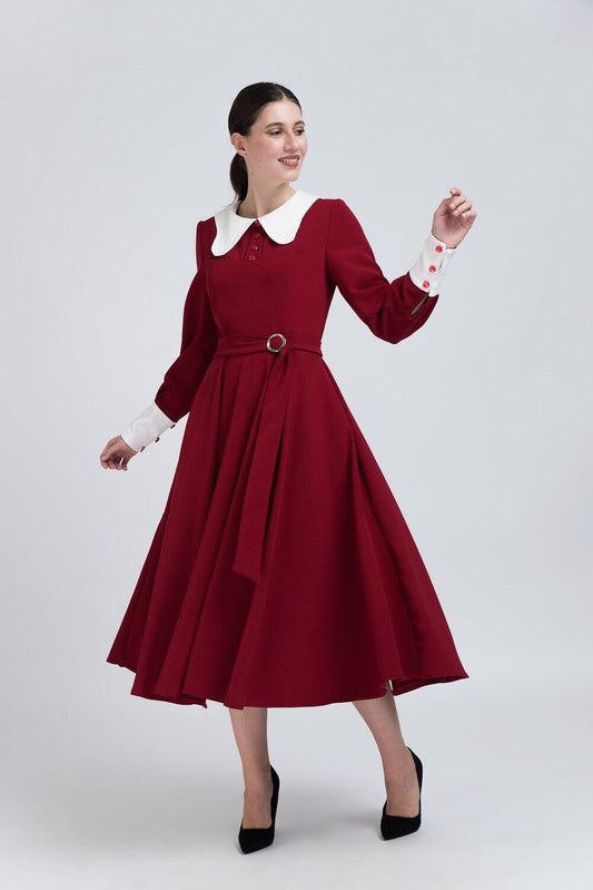 Rochie cu Croială în Cloș - Sissel