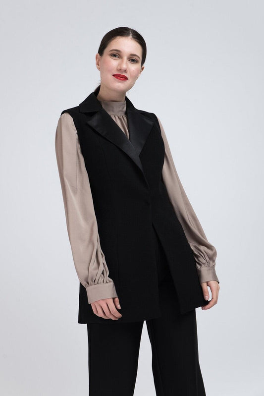 Vesta din Stofă - Sissel