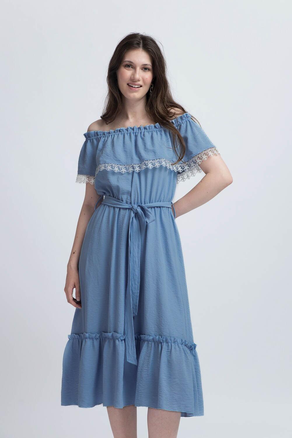 Rochie cu Inserții din Dantelă - Sissel